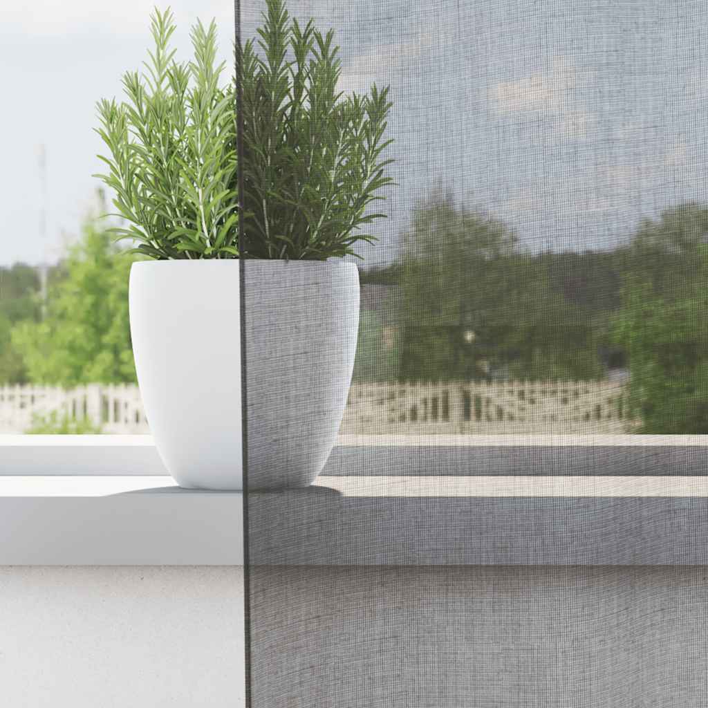 Voile Vorhänge mit Ösen 2 Stk. Dunkelgrau 140x225 cm
