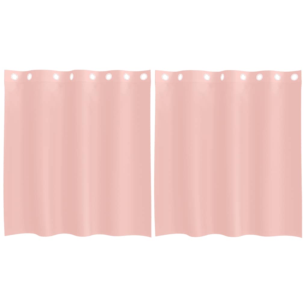 Voile Vorhänge mit Ösen 2 Stk. Rosa 140x140 cm