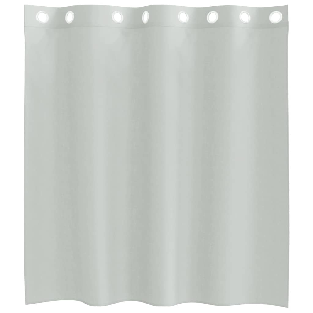 Voile Vorhänge mit Ösen 2 Stk. Hellgrau 140x140 cm