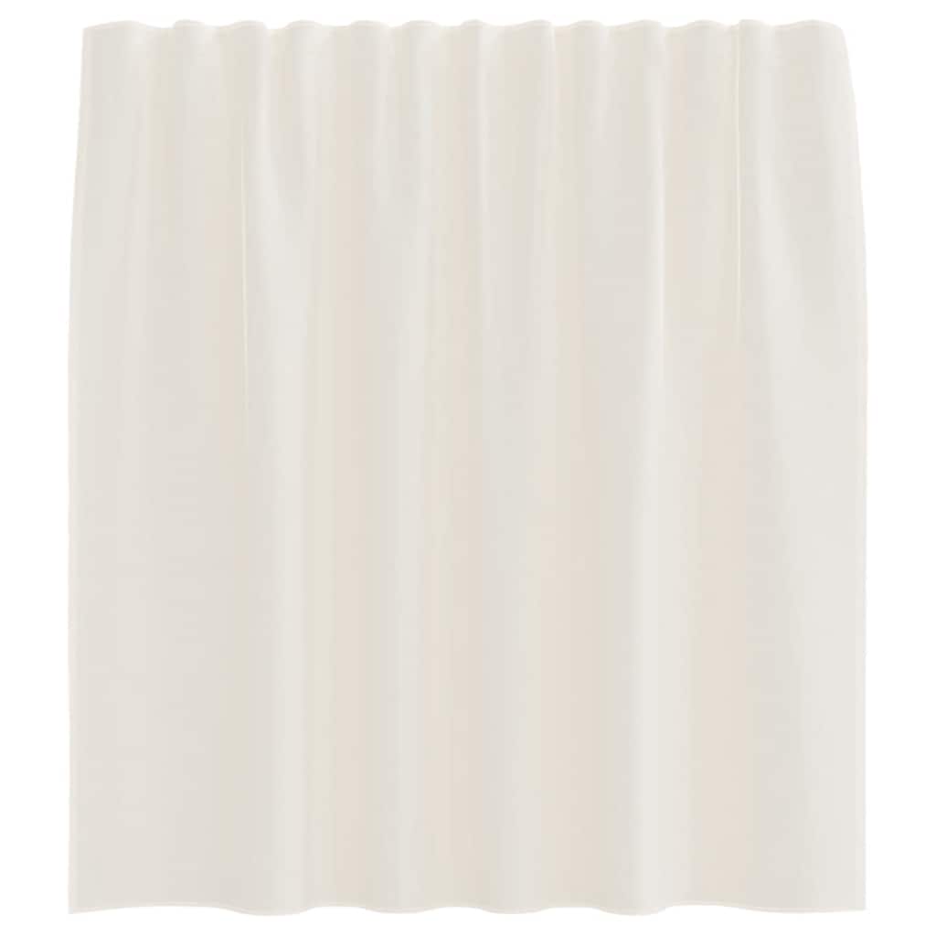 Voile curtains with rod pockets, 2 pieces, cream