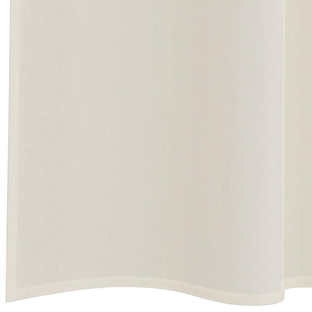 Voile curtains with rod pockets, 2 pieces, cream