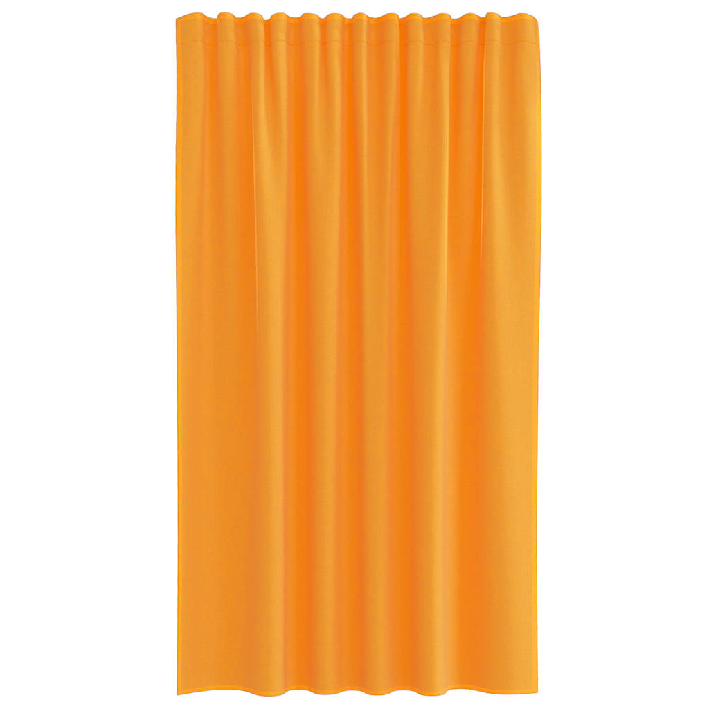 Voile Curtains with Rod Pockets 2 pcs. Orange