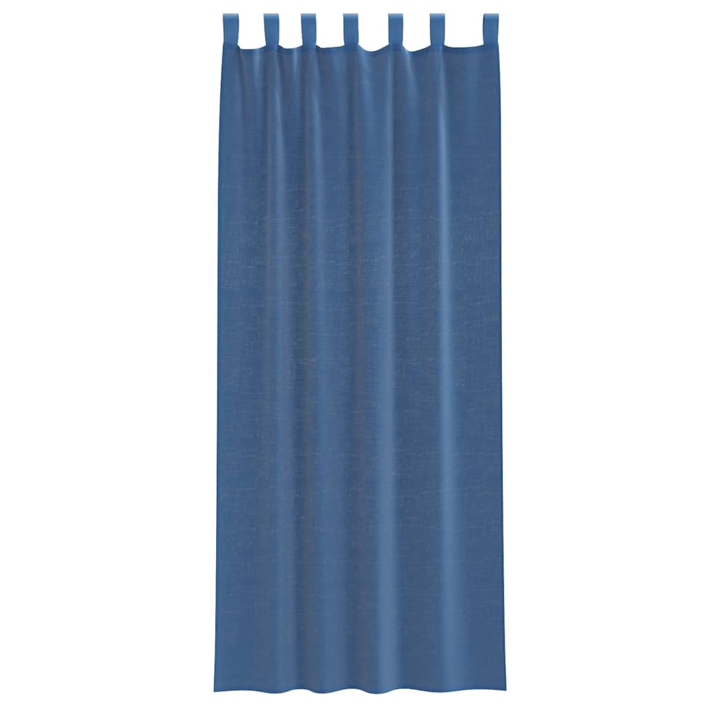 Voile Curtains with Rod Pockets 2 pcs. Royal Blue