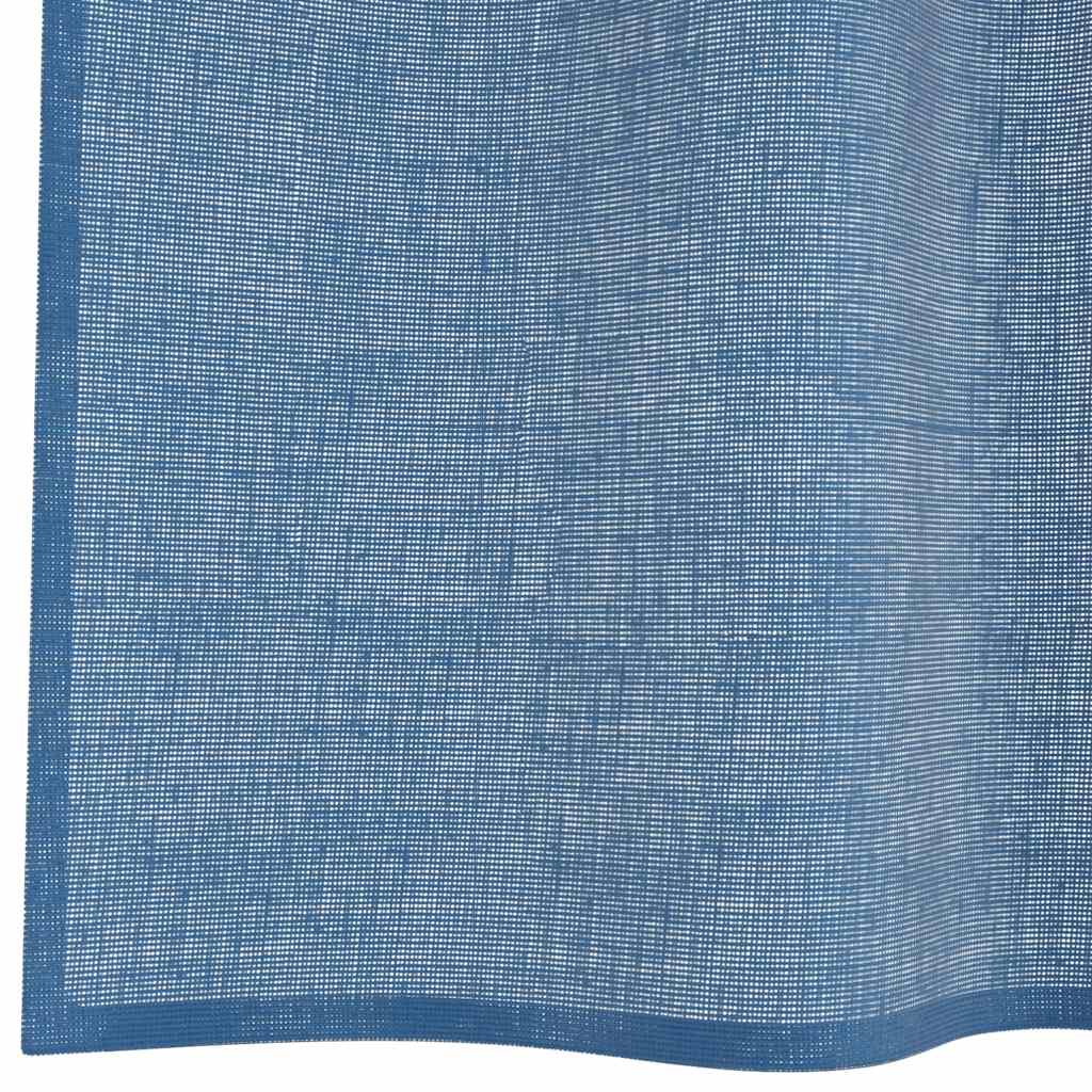 Voile Curtains with Rod Pockets 2 pcs. Royal Blue