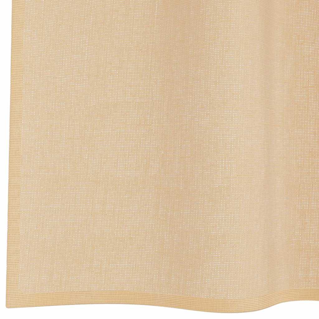Voile Curtains with Rod Pockets 2 pcs. Sand Color