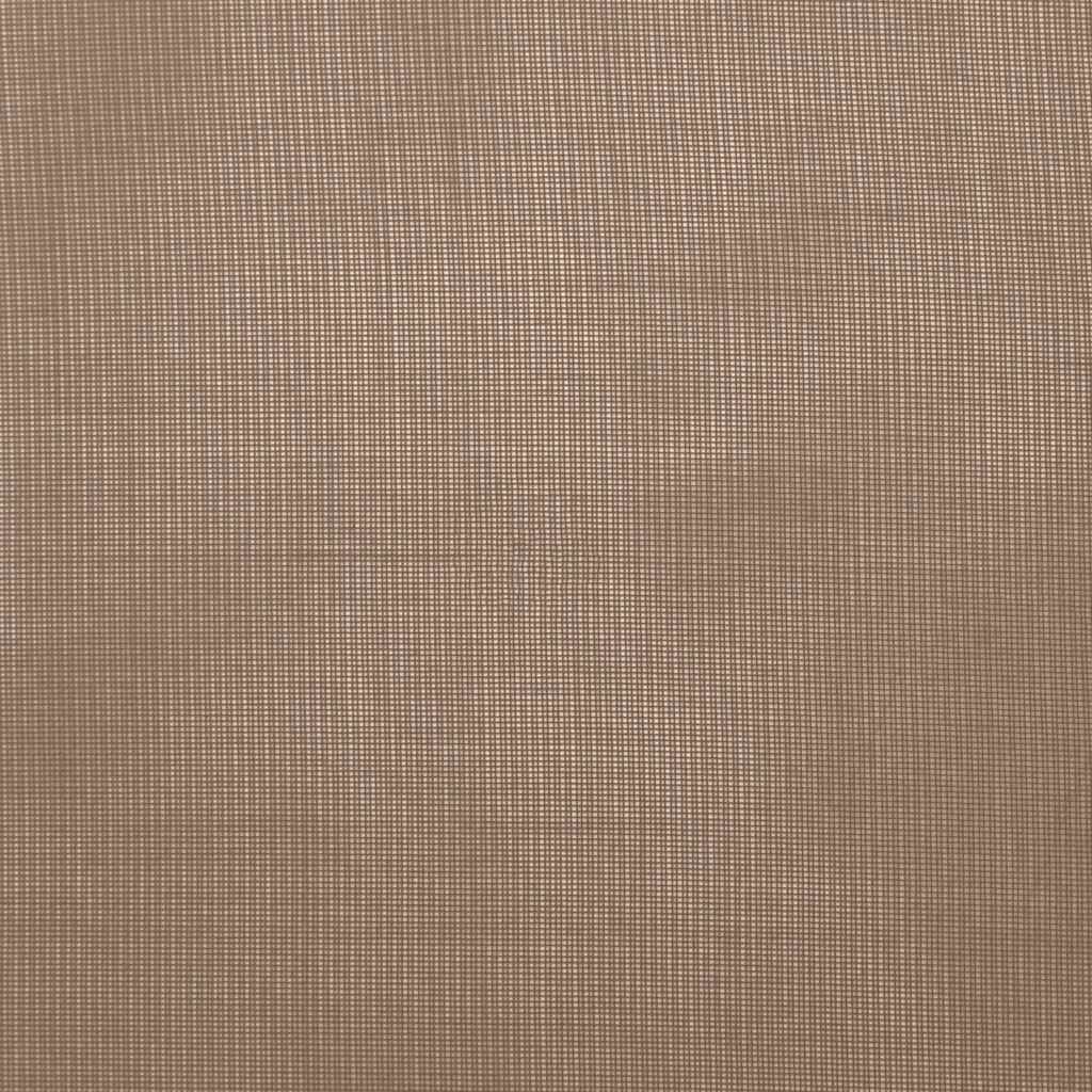 Voile curtains with rod pockets, 2 pieces, light brown