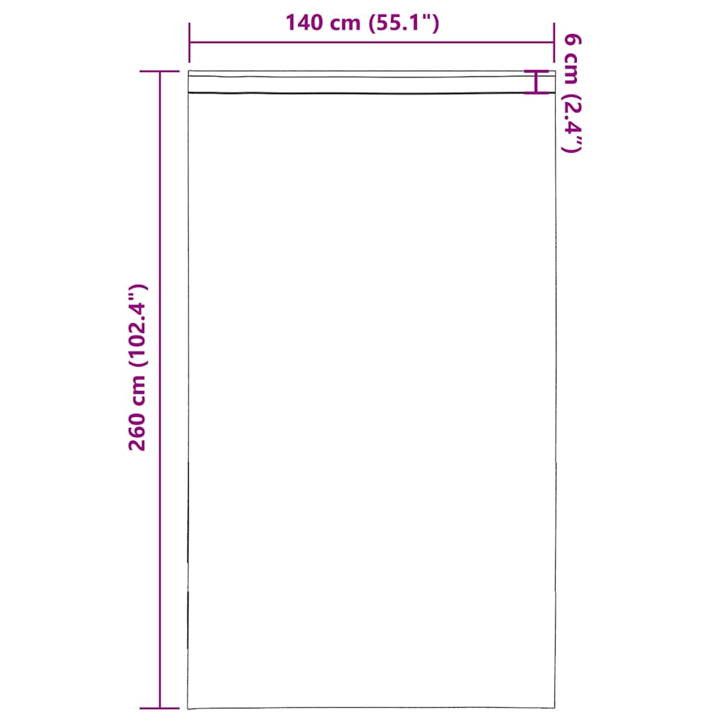 Voile curtains with rod pockets, 2 pieces, light brown