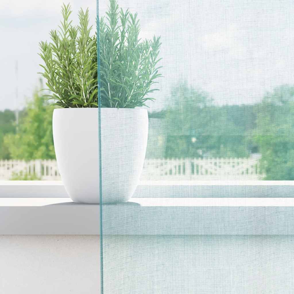 Voile Curtains with Rod Pockets 2 Pcs. Turquoise