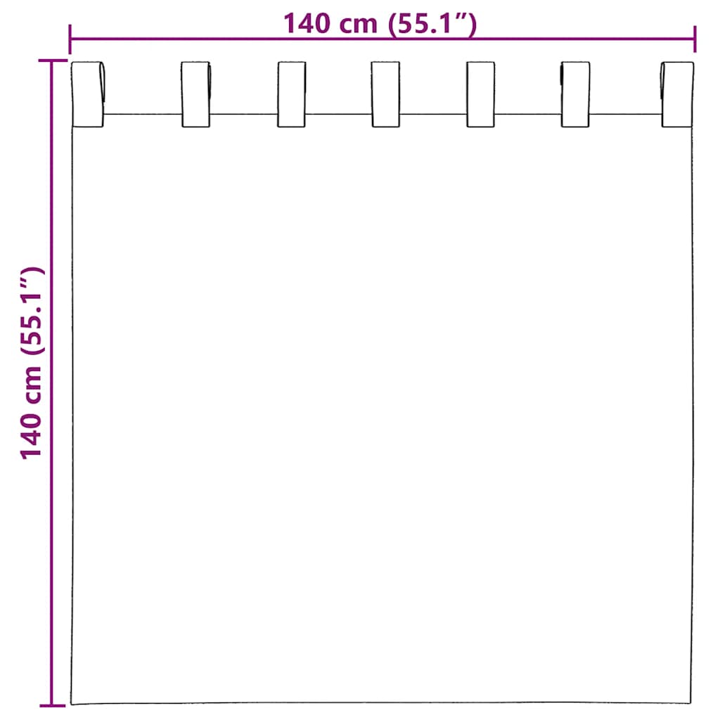 Voile Curtains with Rod Pockets 2 Pcs. Turquoise
