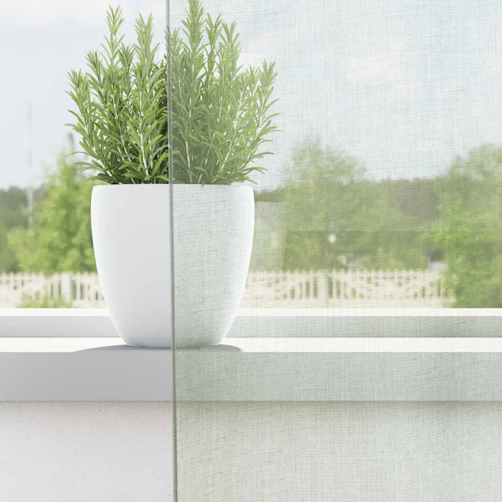 Voile curtains with loops, 2 pieces, light grey, 140 x 140 cm