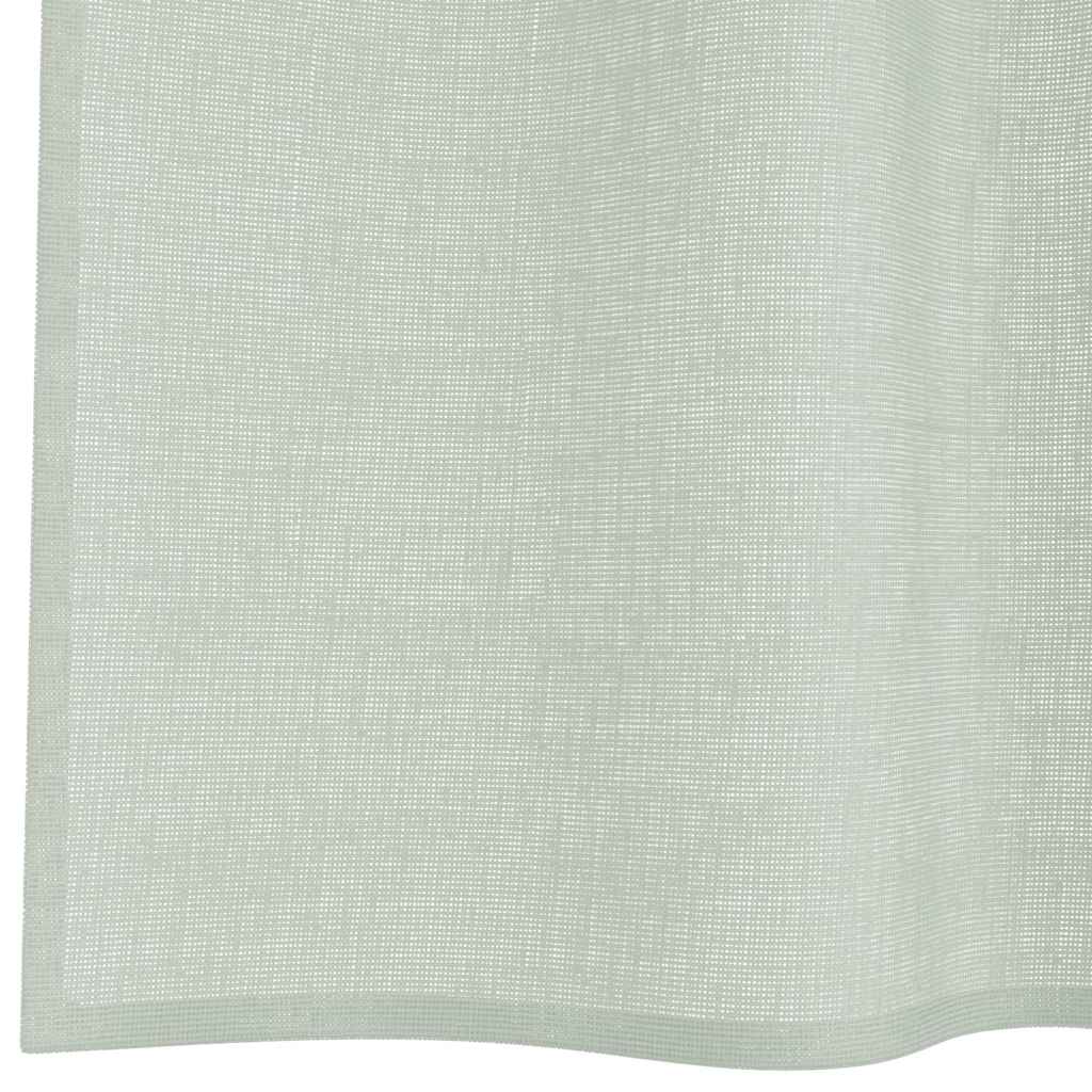 Voile curtains with loops, 2 pieces, light grey, 140 x 140 cm