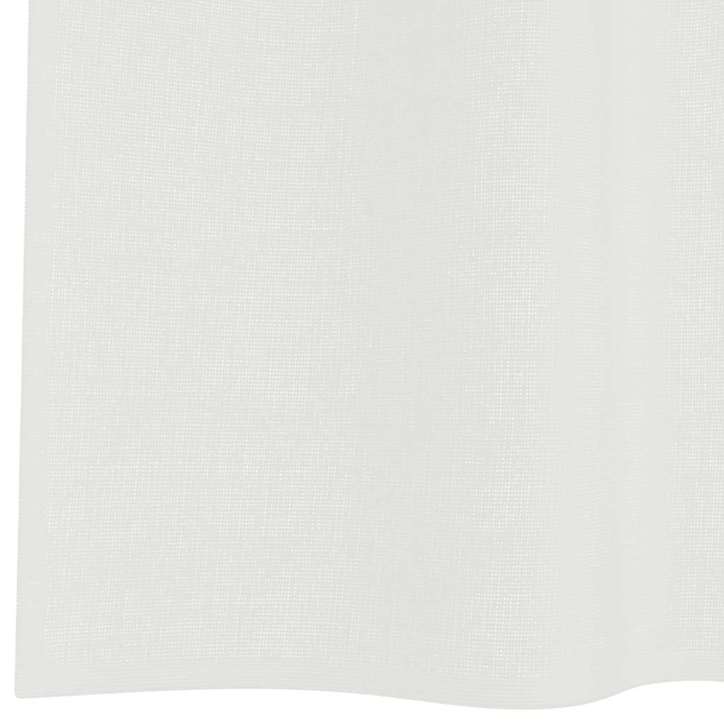 Voile Curtains with Loops 2 pcs. White 140x175 cm