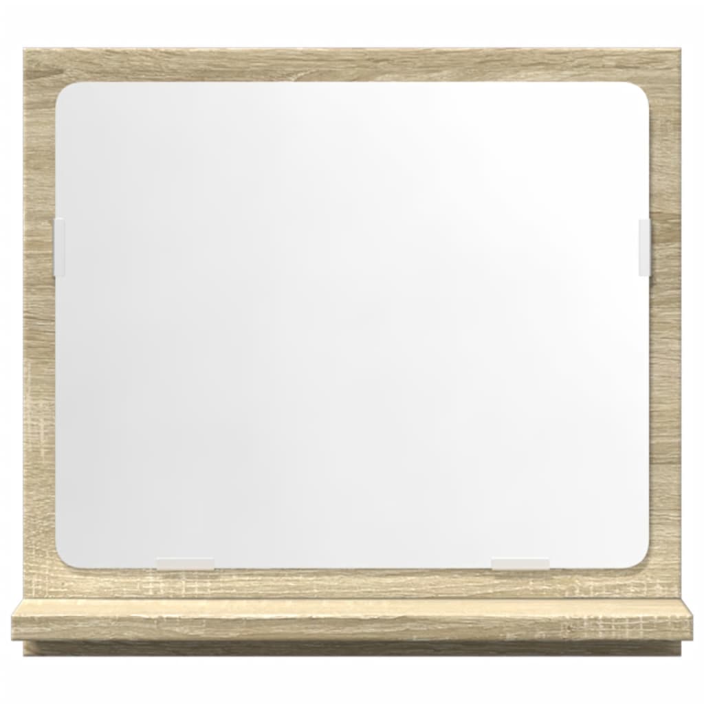 Bathroom mirror with shelf Sonoma oak 40x11x37 cm wood material