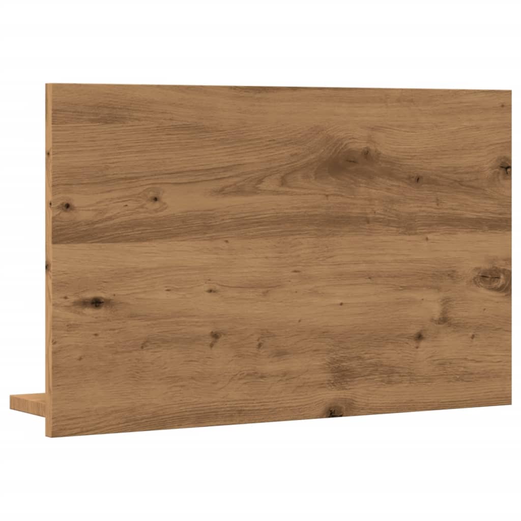 Bathroom mirror with shelf Artisan oak 60x11x37 cm wood material