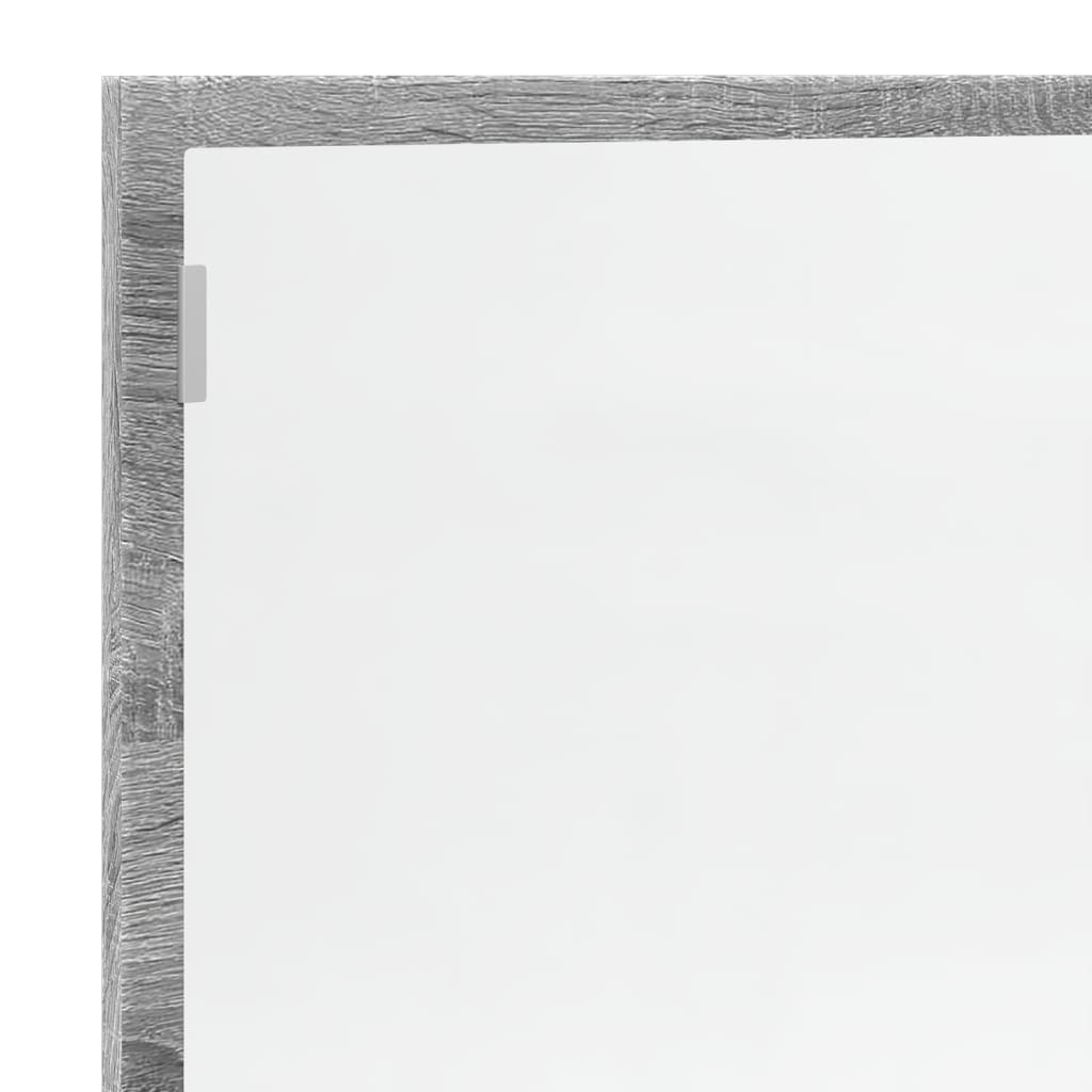 LED bathroom mirror Grey Sonoma 100x8.5x37 cm wood material