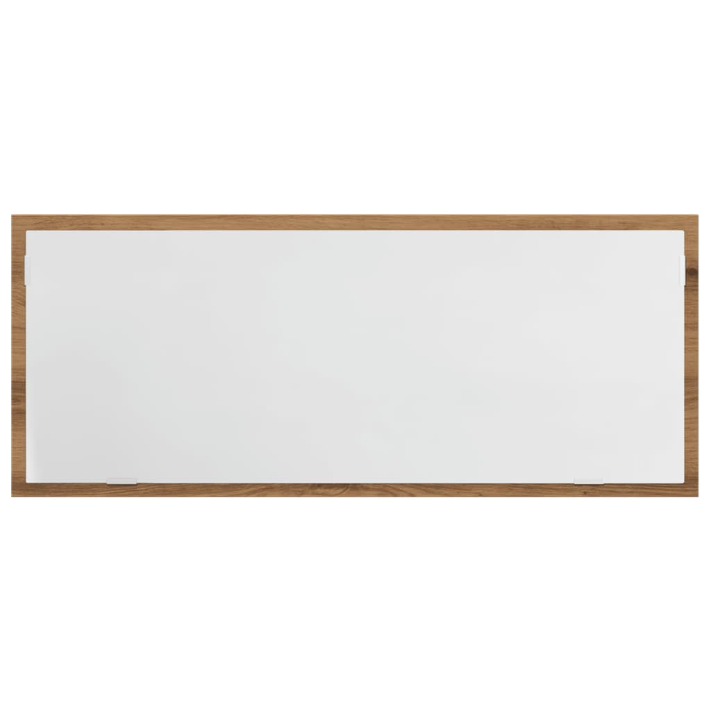 LED bathroom mirror Artisan oak 100x8.5x37 cm wood material