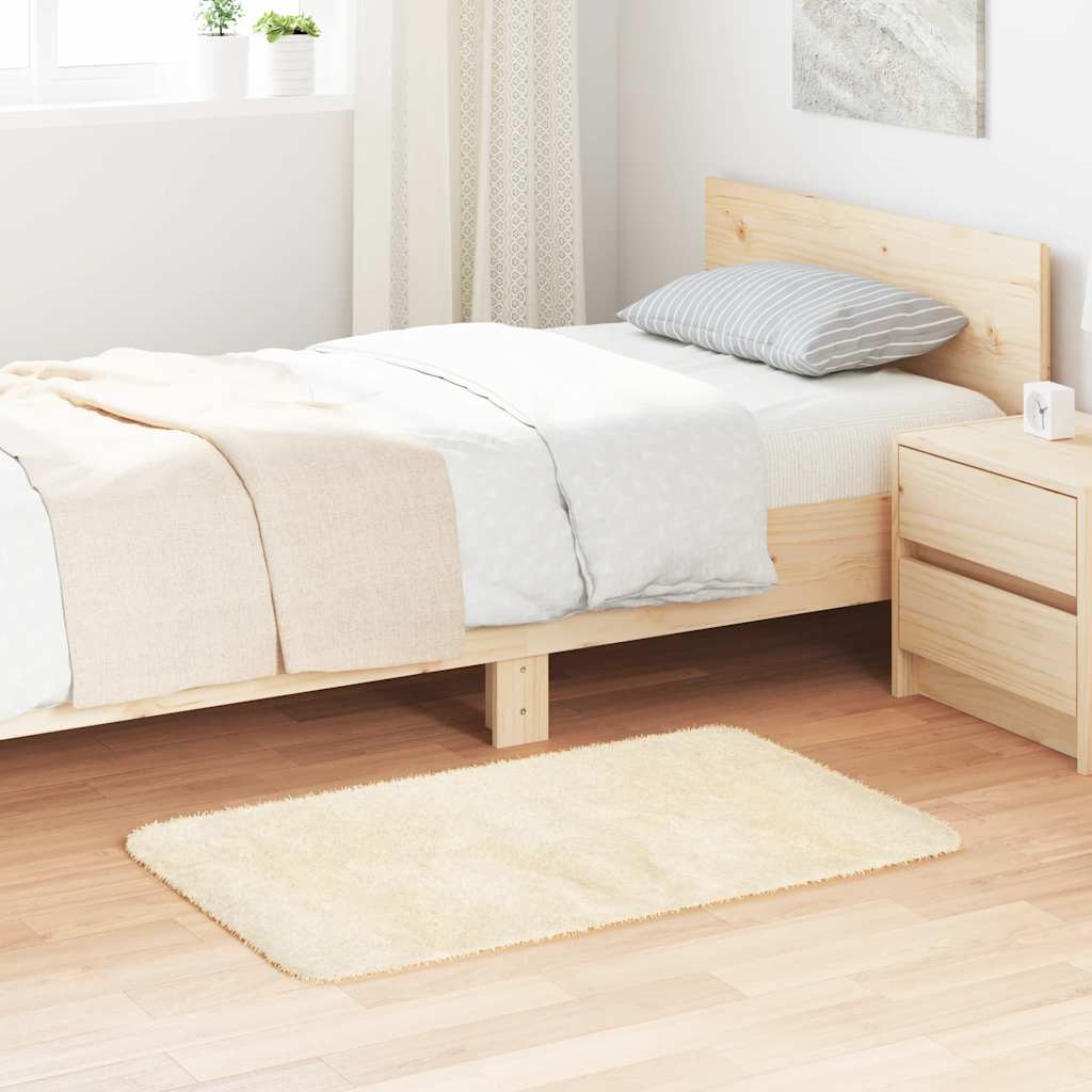 Carpet Shaggy Deep Pile NAVARRA Cream 60x100 cm Polyester