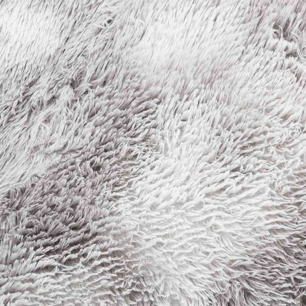 Teppich Shaggy Hochflor NAVARRA Hellgrau 130x200 cm Polyester