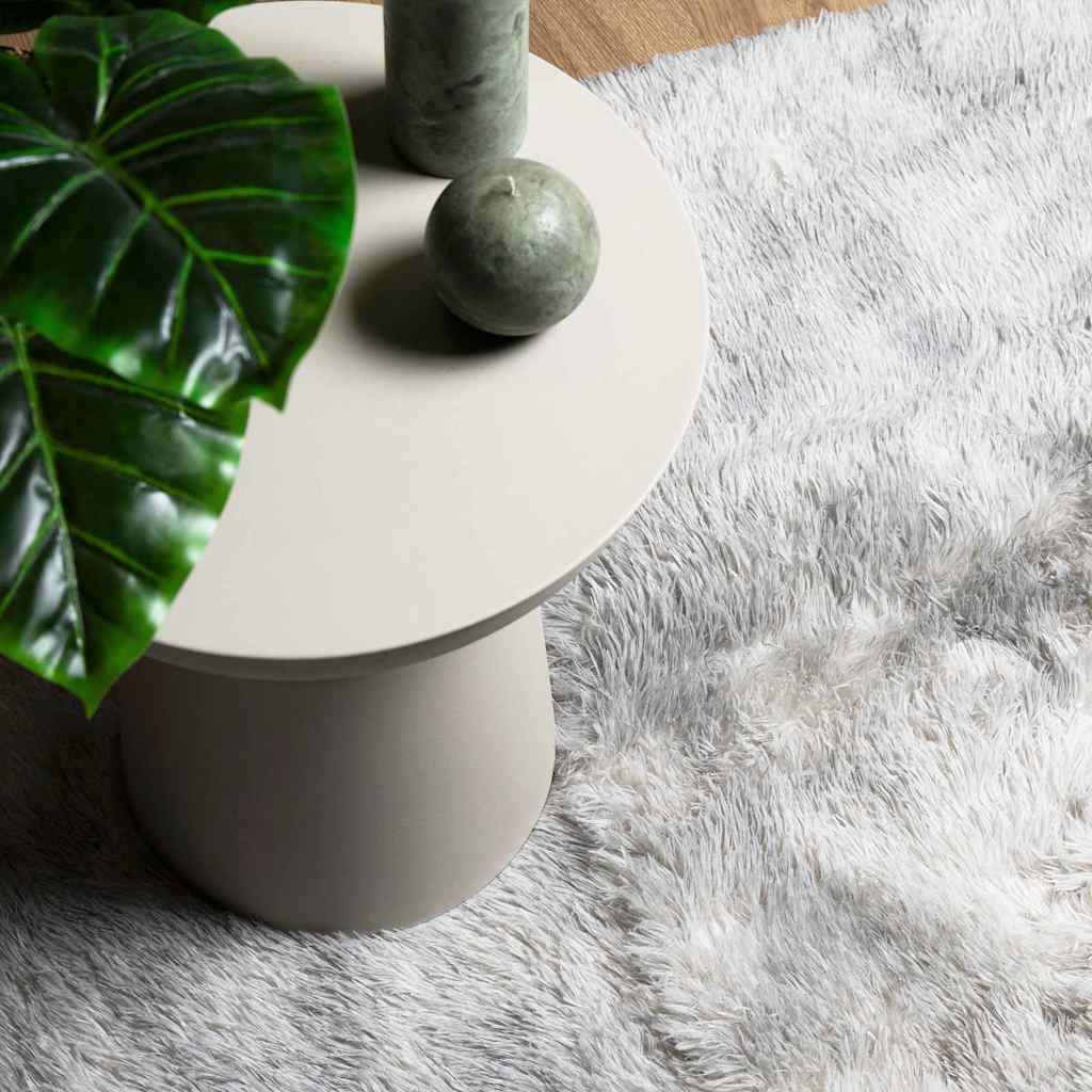 Carpet Shaggy Deep Pile NAVARRA Light Grey 200x200 cm Polyester