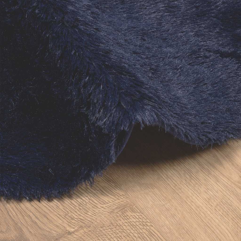 Teppich Shaggy Hochflor NAVARRA Marineblau 300x200 cm Polyester