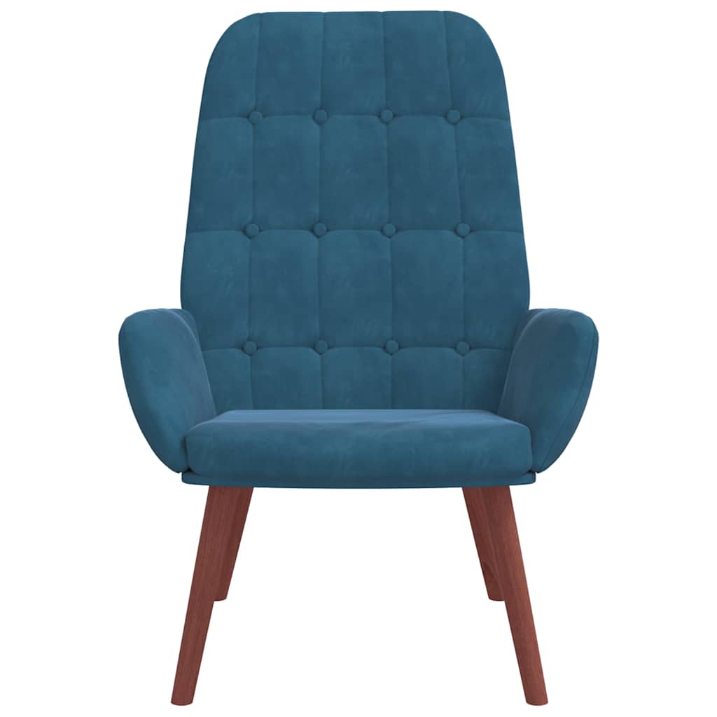 Relaxsessel Blau Samt