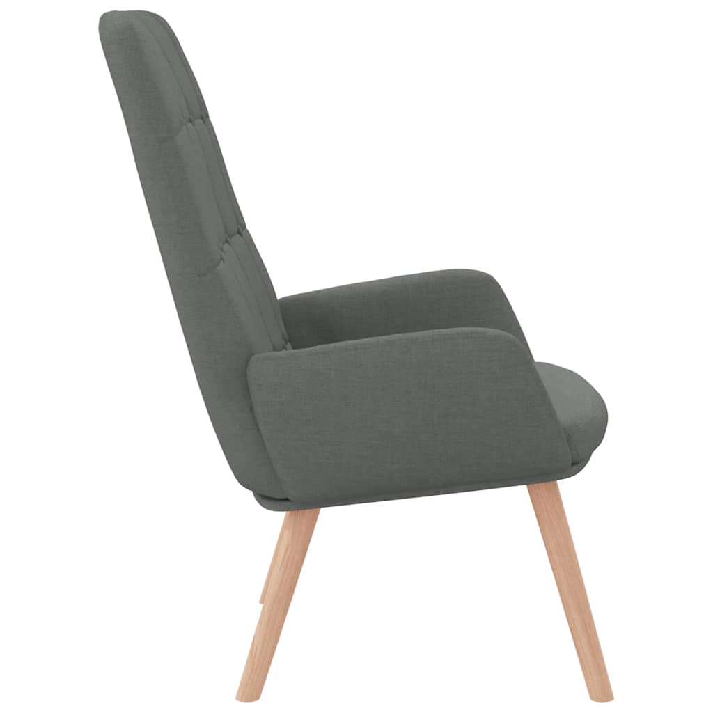 Relaxing Chair Dark Gray Fabric