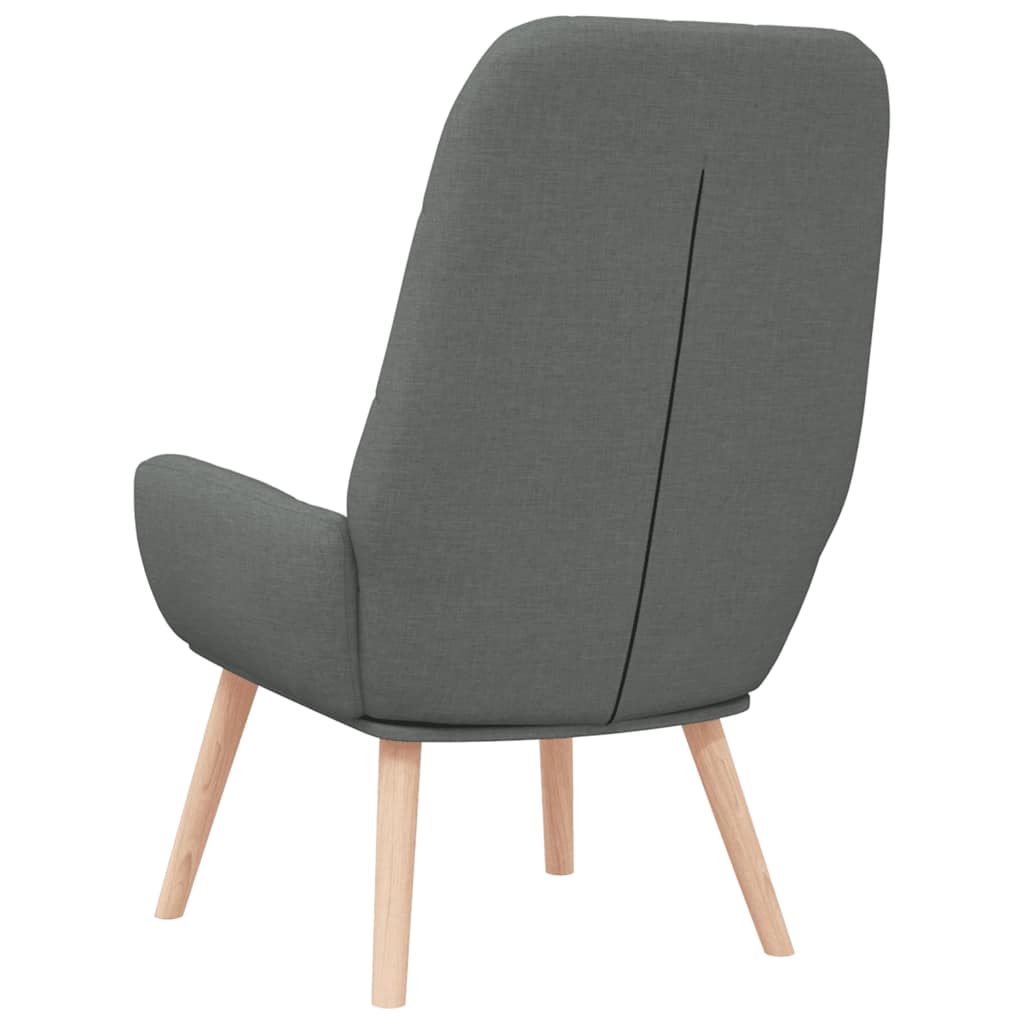 Relaxing Chair Dark Gray Fabric