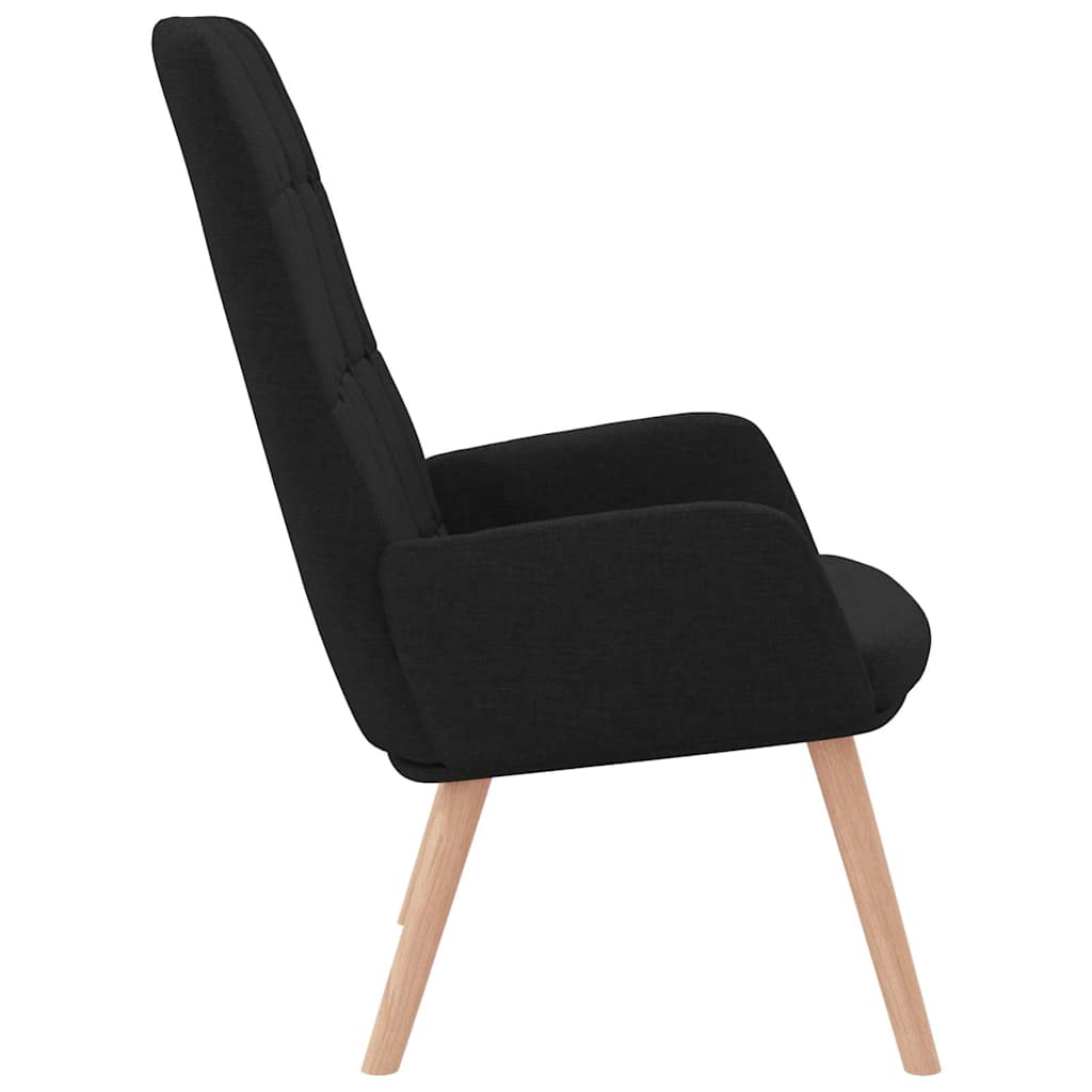 Relaxing Chair Black Fabric