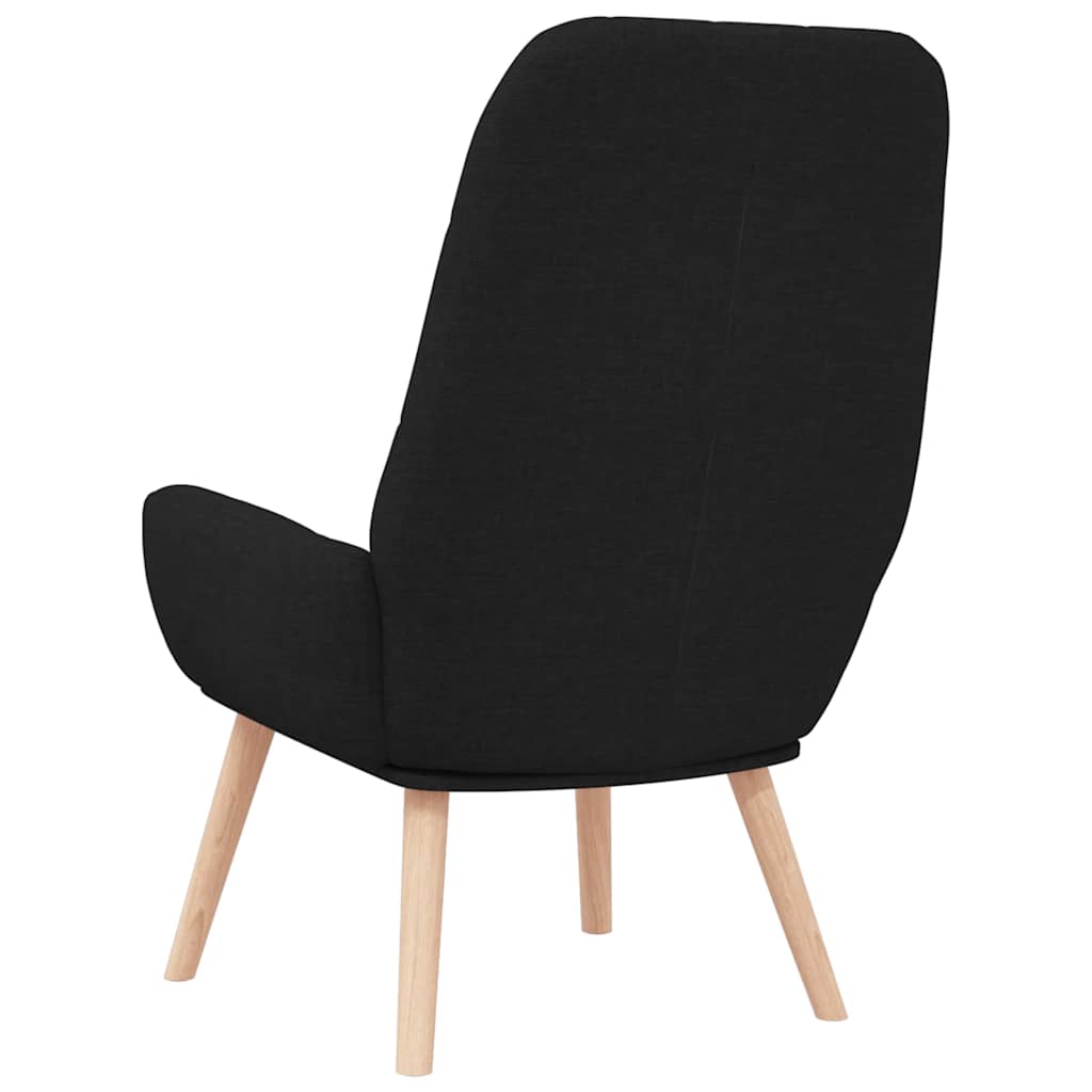 Relaxing Chair Black Fabric