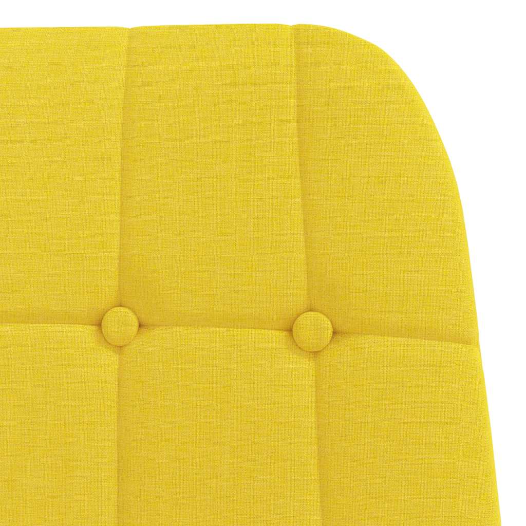 Relaxing chair light yellow fabric