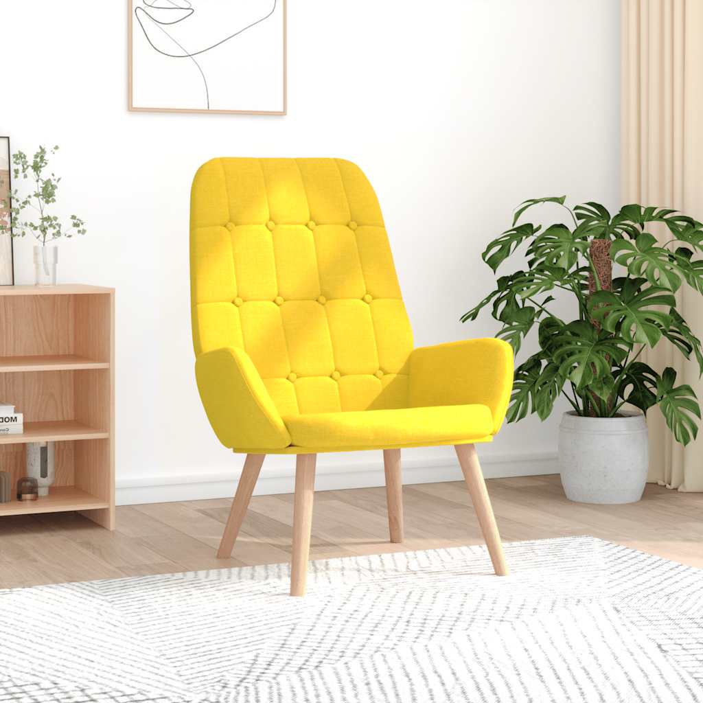 Relaxsessel Hellgelber Stoff