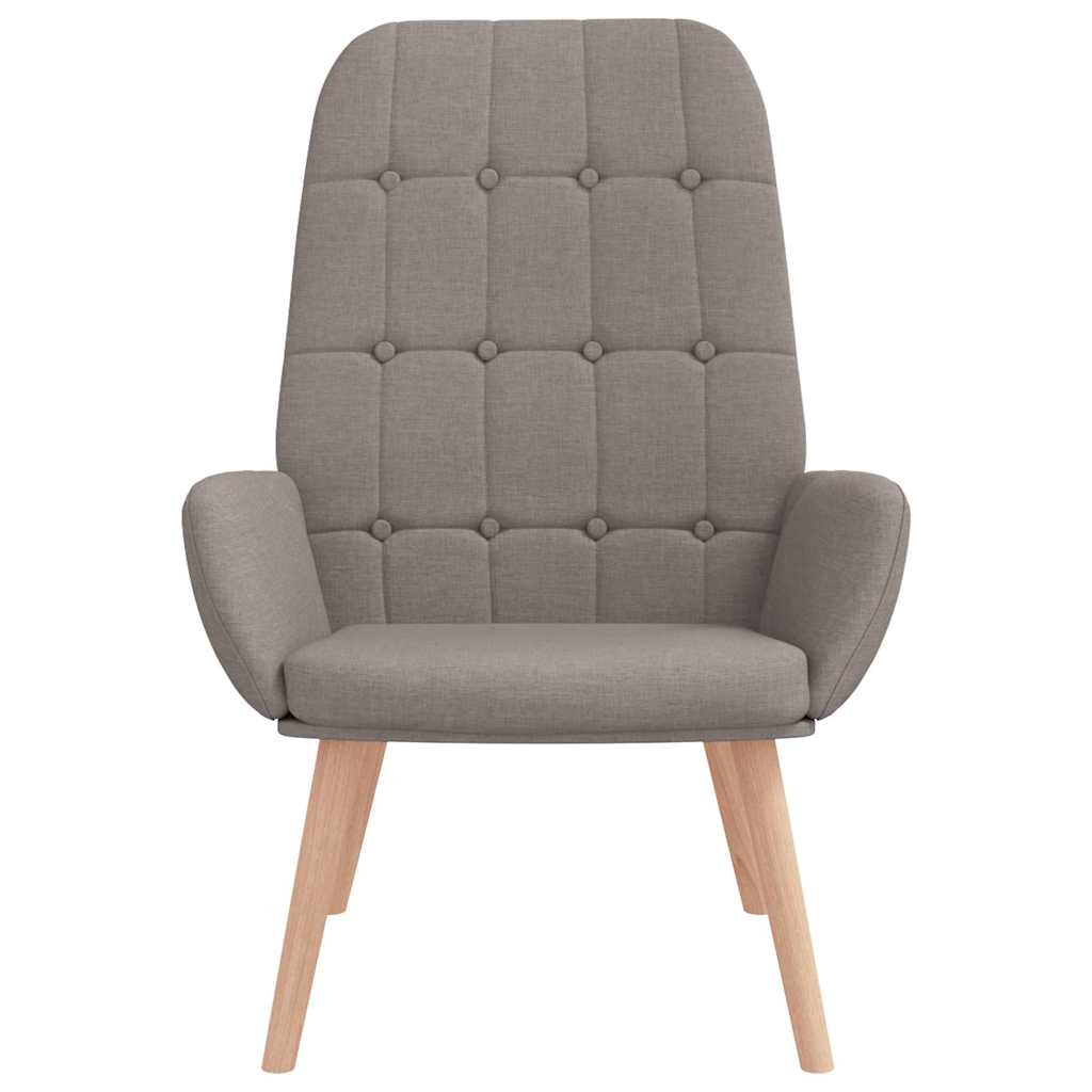 Relaxing chair taupe fabric