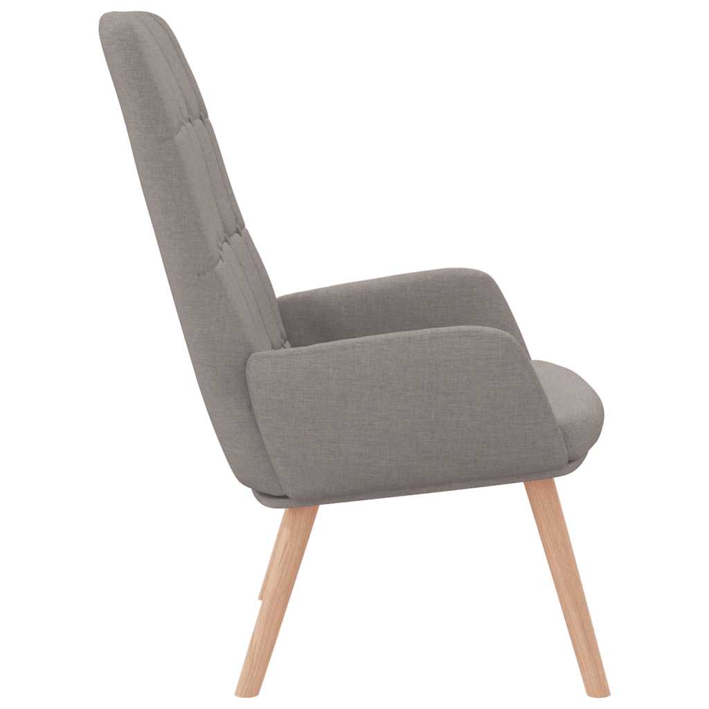 Relaxing chair taupe fabric