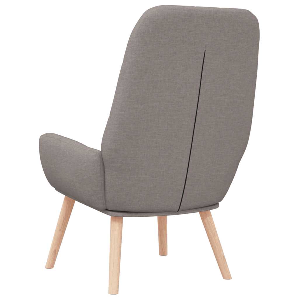Relaxing chair taupe fabric