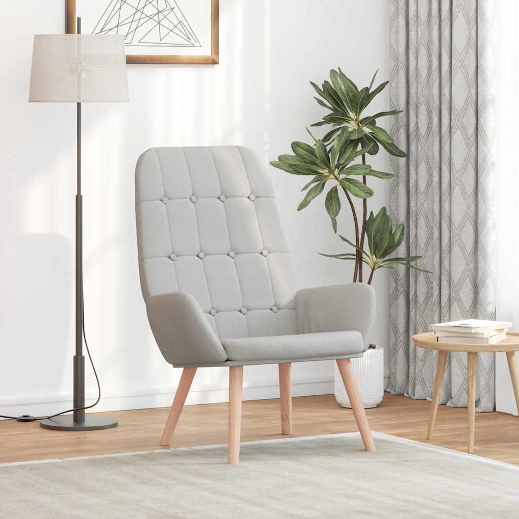 Relaxing chair Cloud gray fabric