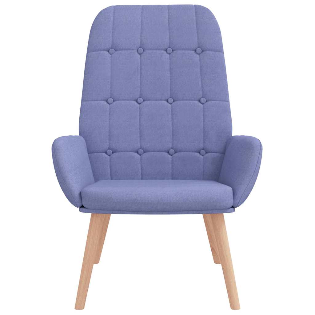 Relaxing chair denim blue fabric