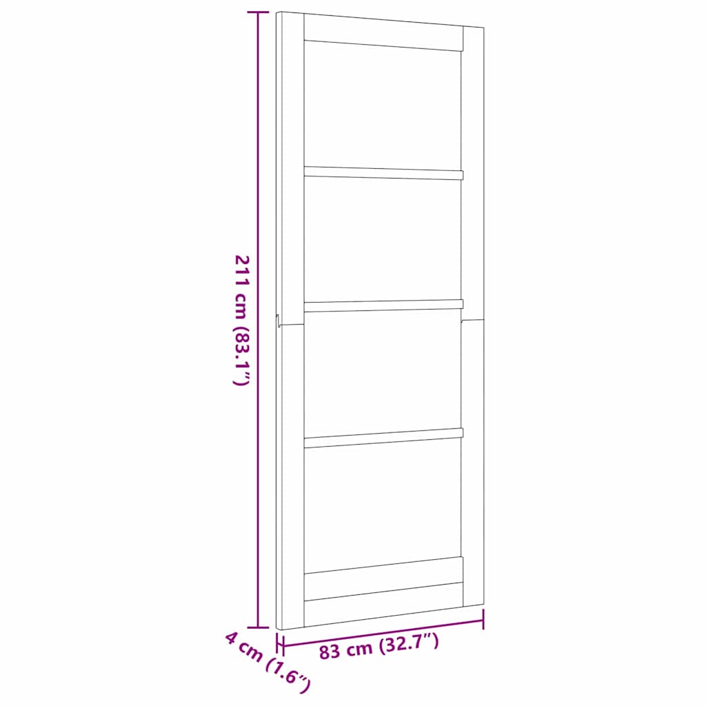 Innentür Braun 83 x 211 cm Sperrholz