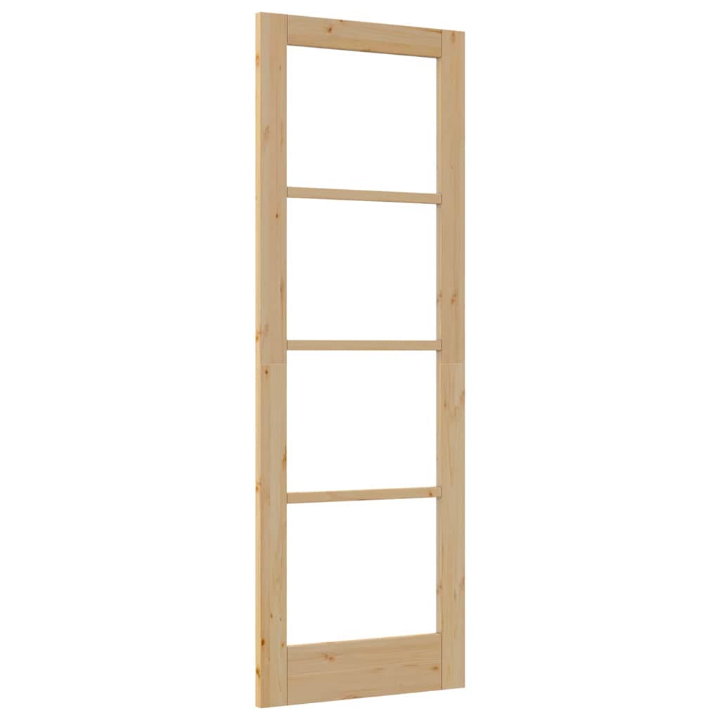 Innend Tür mit Glas Braun 73,5 x 211 cm
