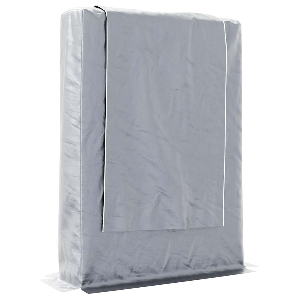 Firewood rack with rain protection 100x25x150 cm Galvanized steel