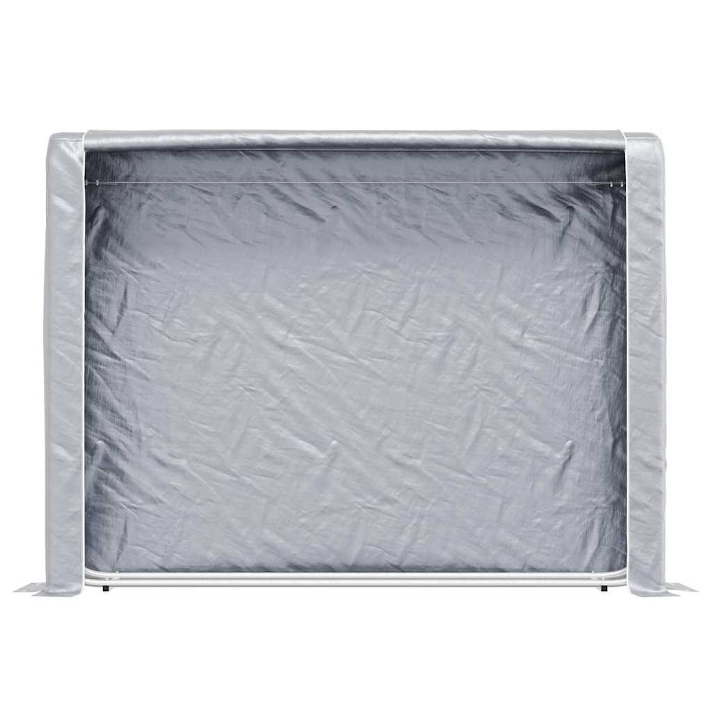 Brennholzregal mit Regenschutz 200x25x150 cm Verzinkter Stahl