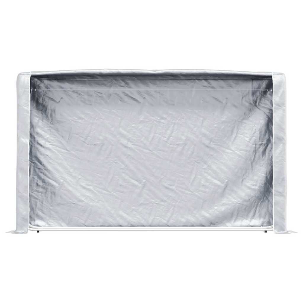 Brennholzregal mit Regenschutz 250x25x150 cm Verzinkter Stahl