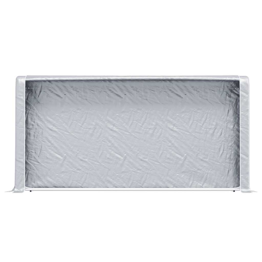 Firewood rack with rain protection 300x25x150 cm Galvanized steel