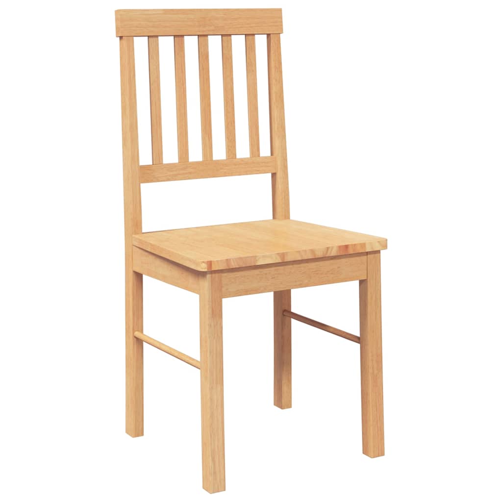 Dining room chairs 2 pcs. Solid wood rubber tree