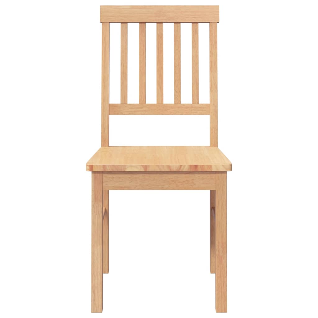 Dining room chairs 2 pcs. Solid wood rubber tree