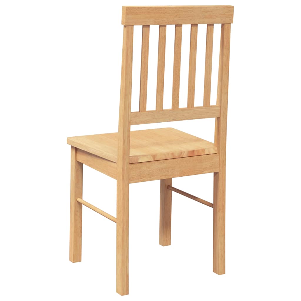 Dining room chairs 2 pcs. Solid wood rubber tree