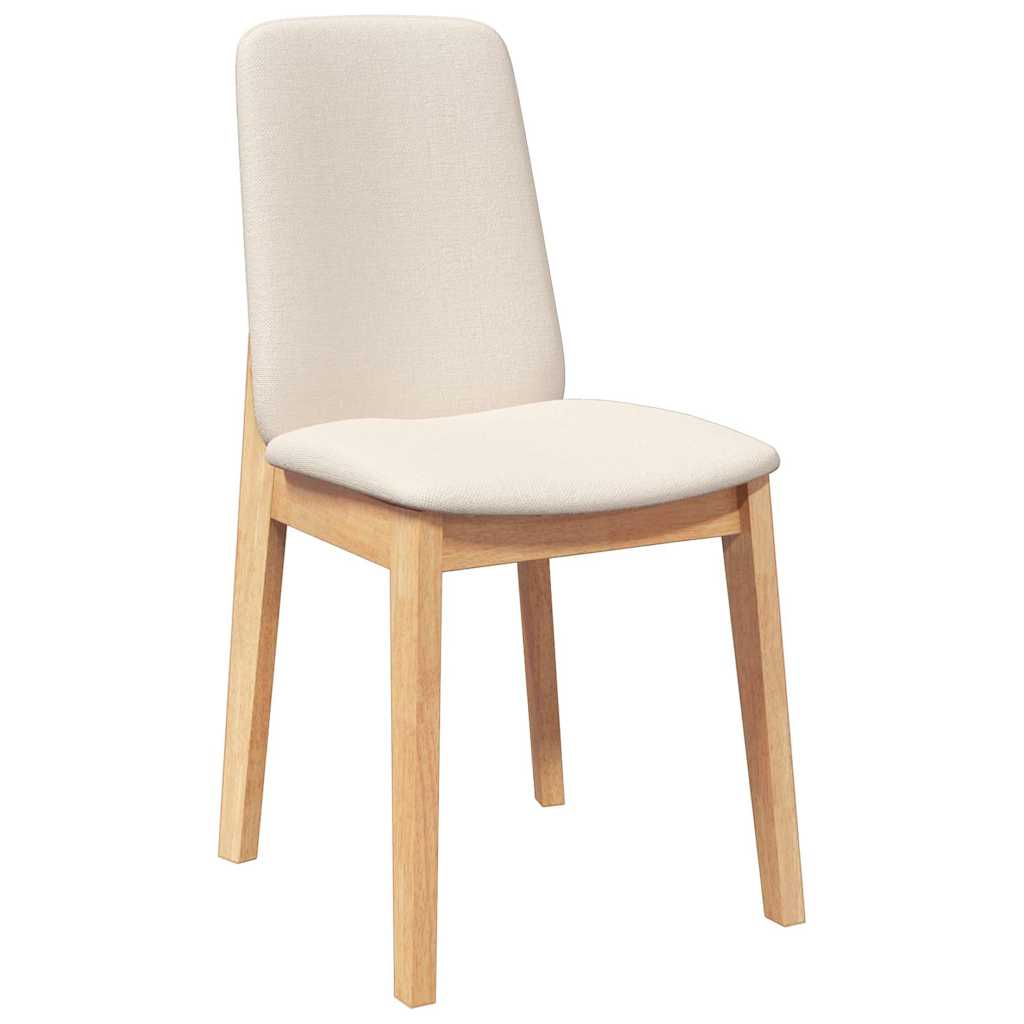Esszimmerstühle mit Kissen 2 Stk. Massivholz Gummibaum