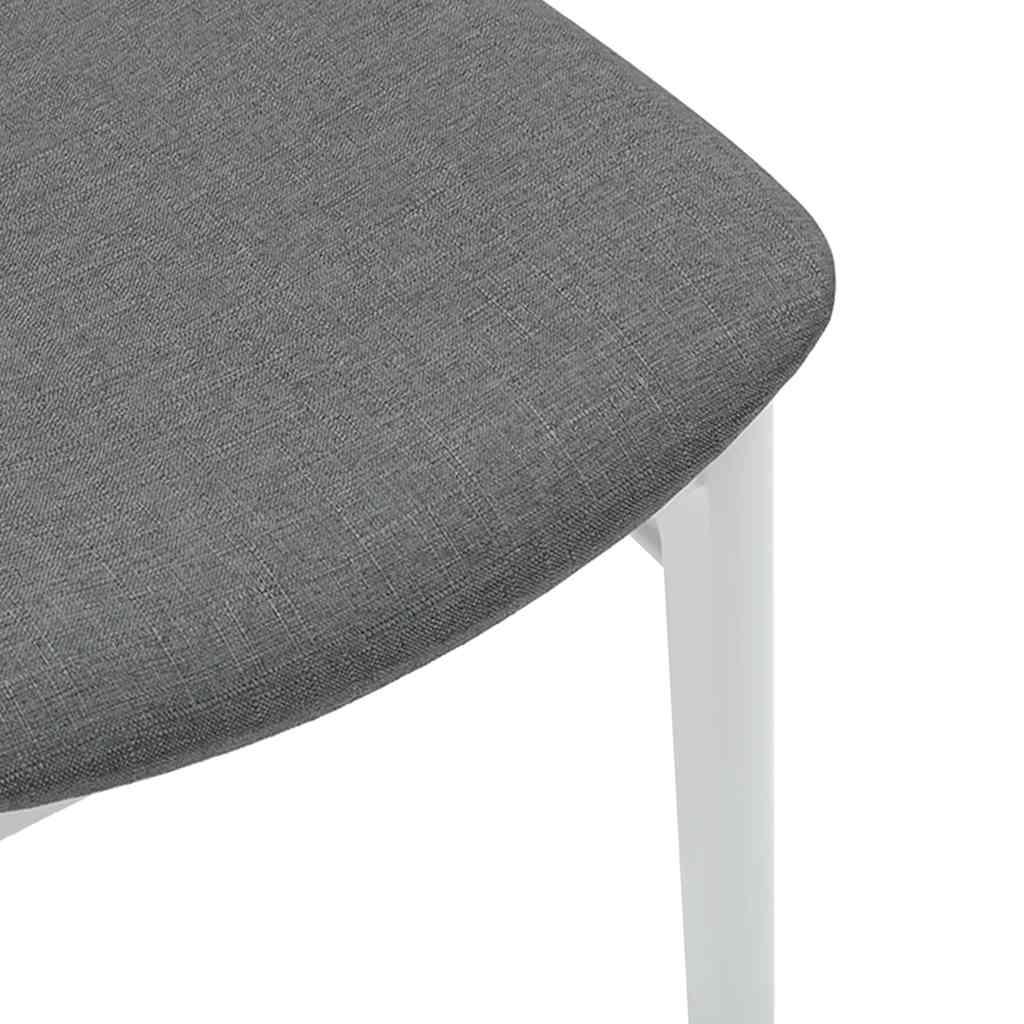 Dining Chairs with Cushions 2 Pcs White Solid Wood Rubber Tree
