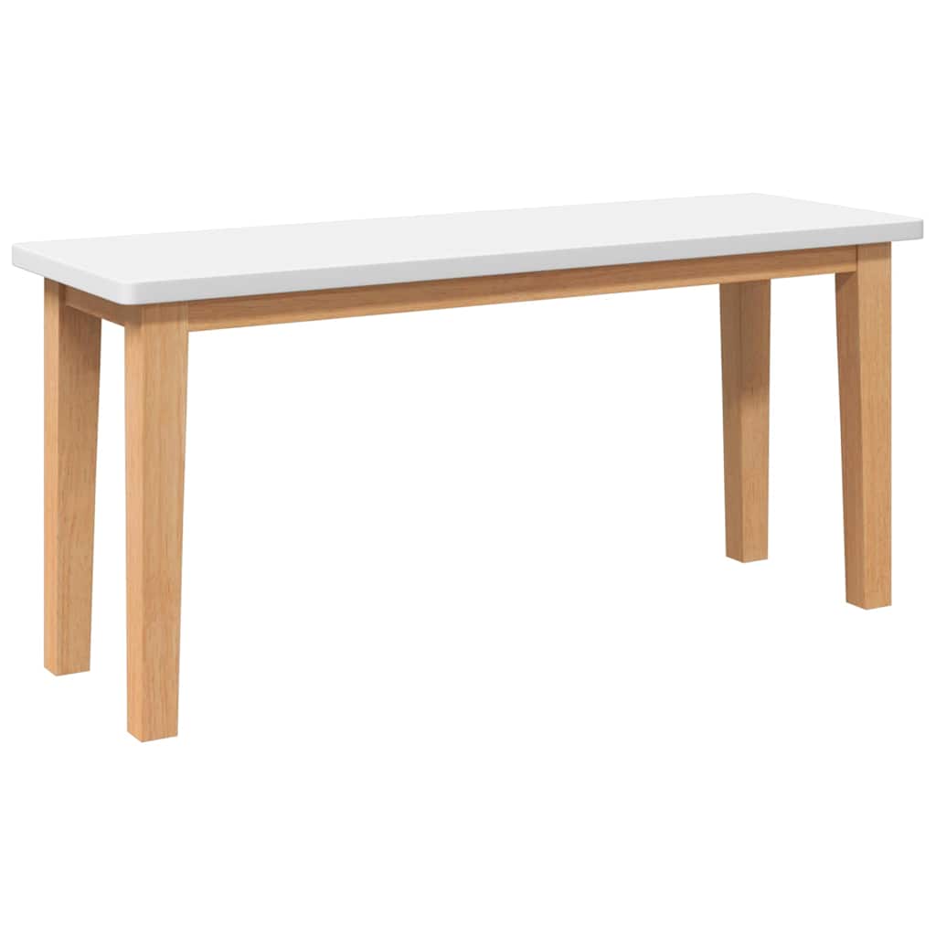 Bank 90 cm Massivholz Gummibaum