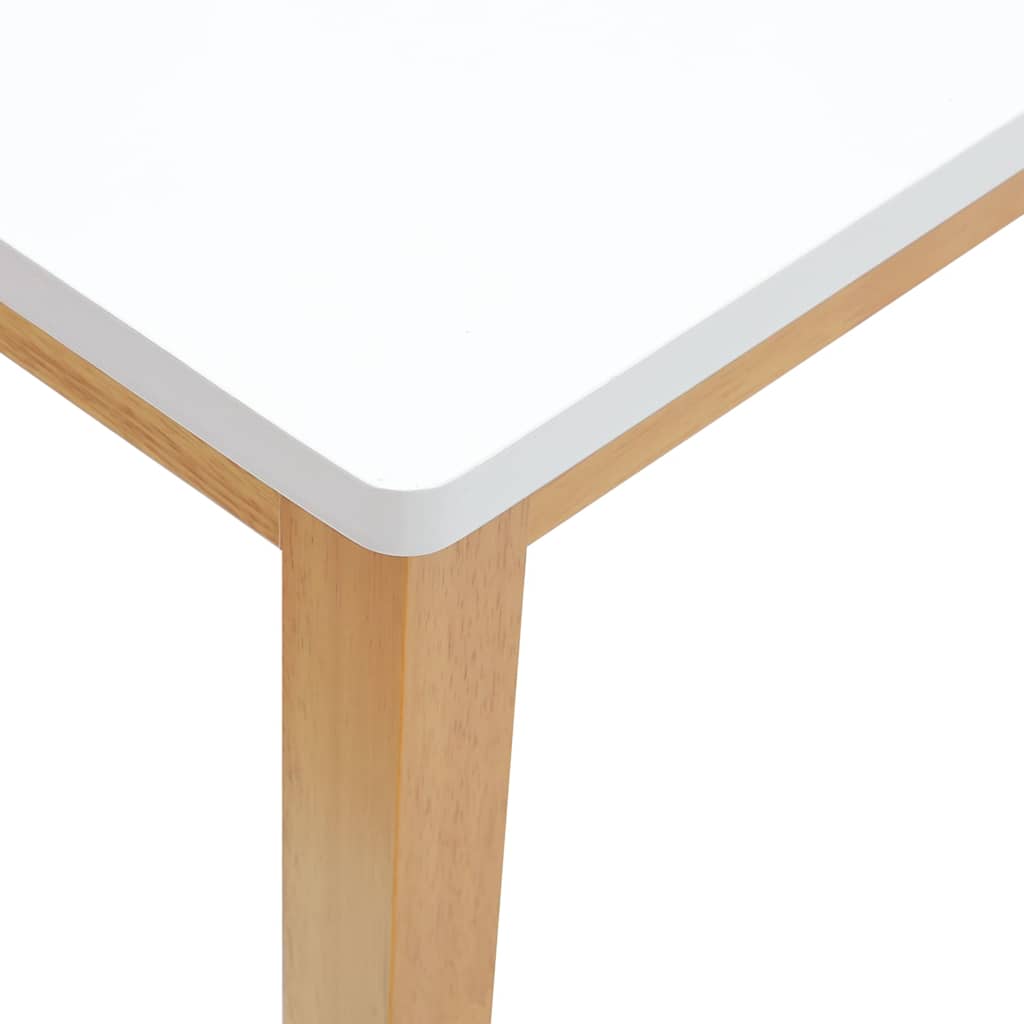 Bank 110 cm Massivholz Gummibaum