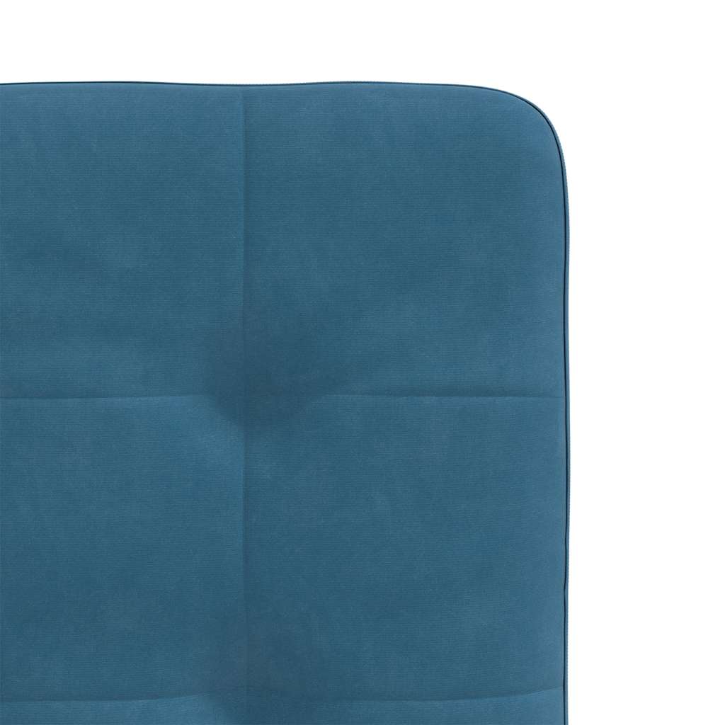 Dining chairs 4 pcs. Blue velvet